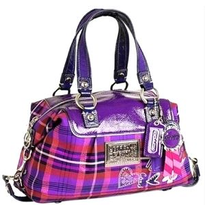 Coach Plaid purple "Poppy"